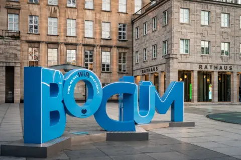 Bochum Schriftzug Selfie-Point am Rathaus